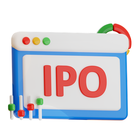 Ipo Growth  3D Icon