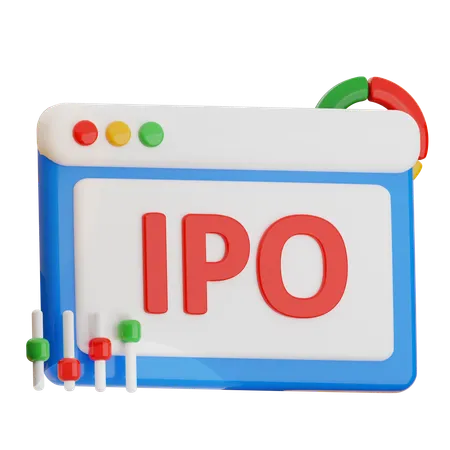 Ipo Growth  3D Icon