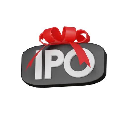 IPO / Initial Public Offering  3D Icon