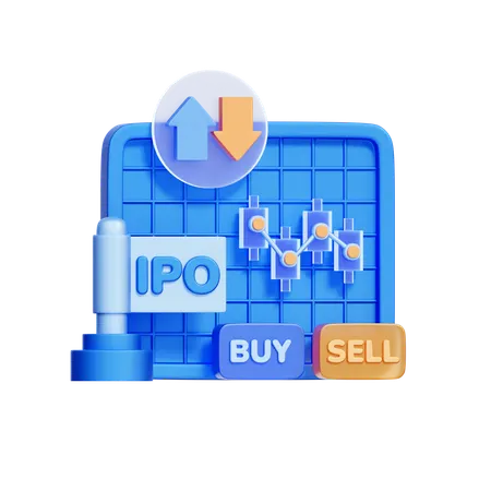 IPO Investment  3D Icon