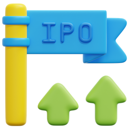IPO Launch  3D Icon