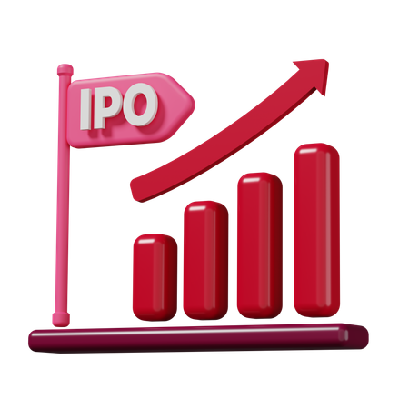 IPO Stock Market icon  3D Icon