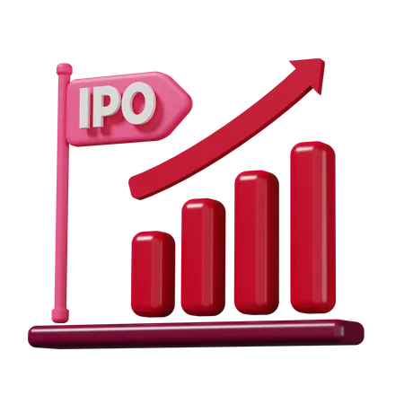 IPO Stock Market icon  3D Icon