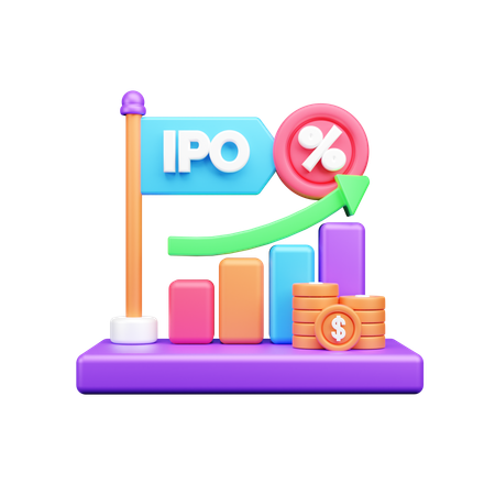 IPO-Wachstum  3D Icon