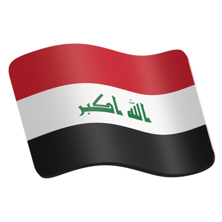 Irak flagge  3D Icon