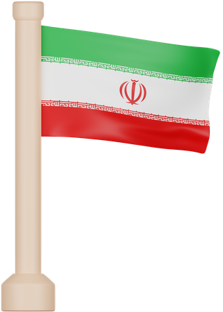 Iran Flag  3D Icon