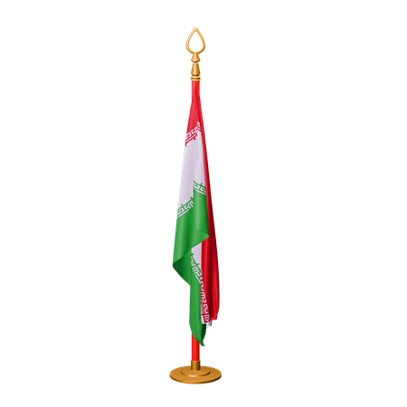 Iran Flag  3D Icon