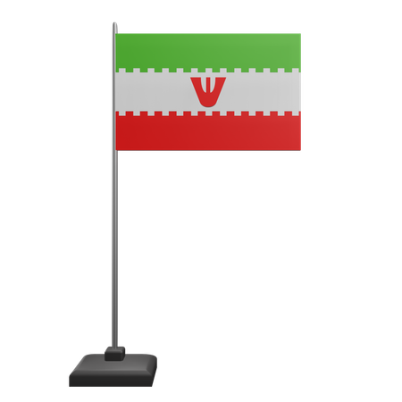 Iran Flag  3D Icon