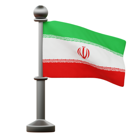 Iran Flag  3D Icon