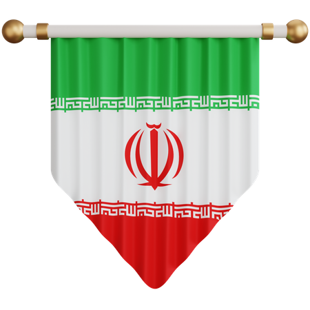 Iran Flag  3D Icon
