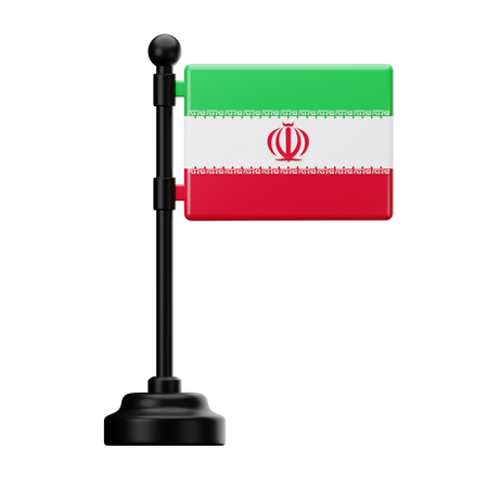 Iran Flag  3D Icon