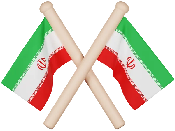 Iran Flag  3D Icon