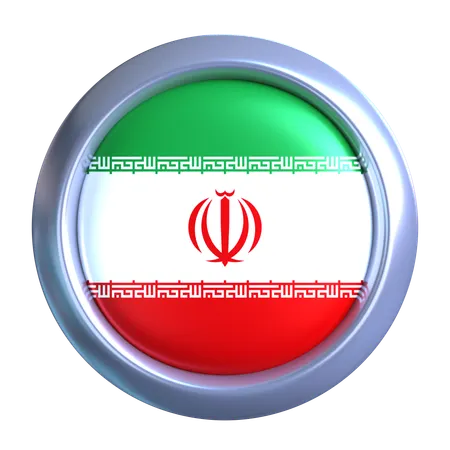 Iran Flag Emblem  3D Icon