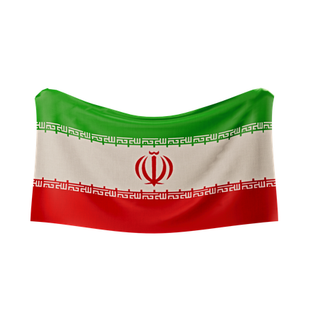 Iran-Flagge  3D Icon