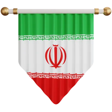 Iran-Flagge  3D Icon