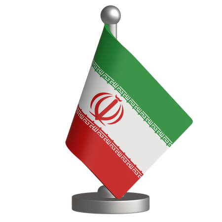 Iran-Tischflagge  3D Icon