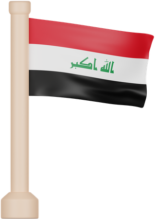 Iraq Flag  3D Icon