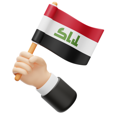 Iraq Flag  3D Icon