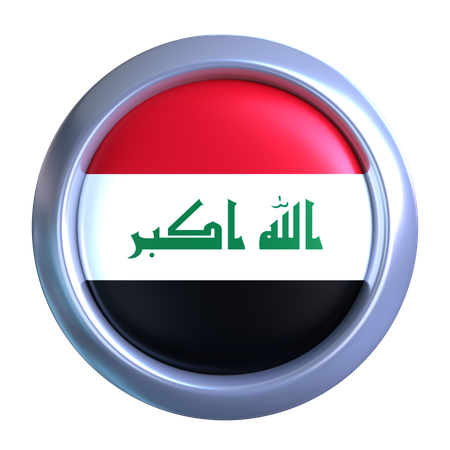 Iraq Flag Emblem  3D Icon