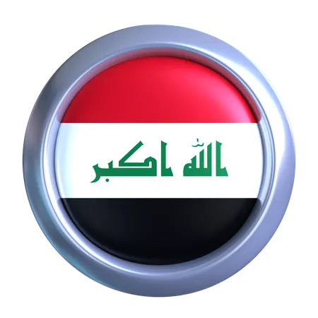 Iraq Flag Emblem  3D Icon