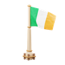 ireland flag 3d logo