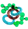 Iridescent Bubbles Abstract Geometric