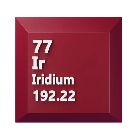 Iridium  3D Icon