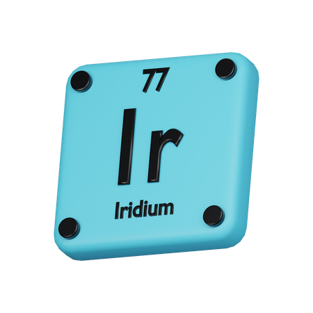 Iridium  3D Icon