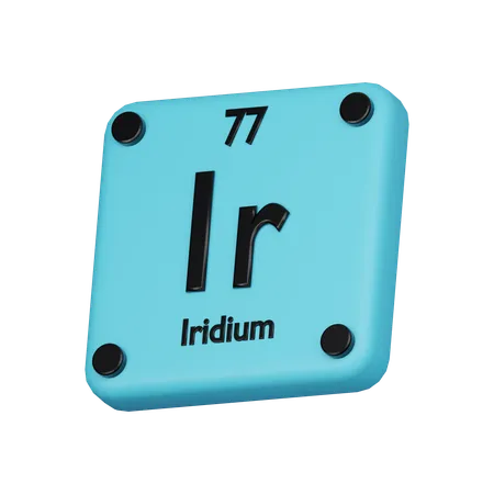 Iridium  3D Icon