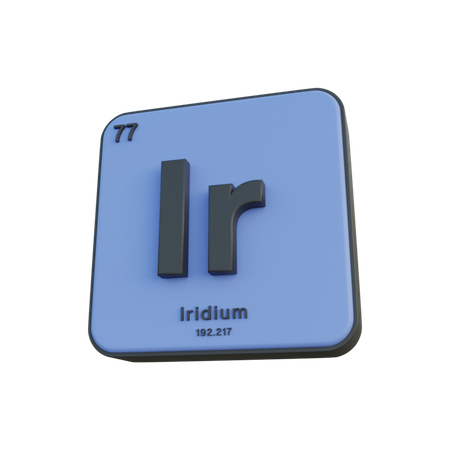 Iridium  3D Illustration