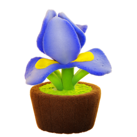 Iris Blume  3D Icon