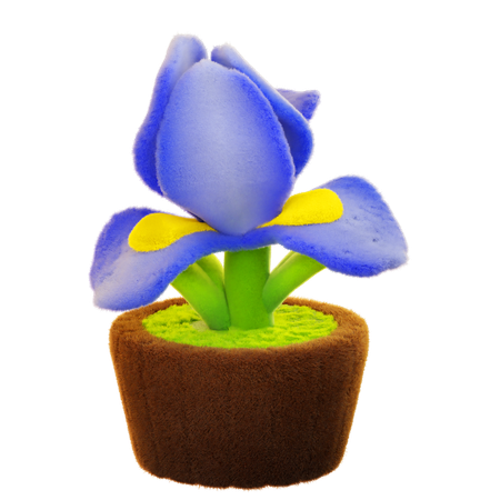 Iris Flower  3D Icon