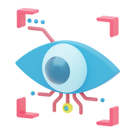 Iris Recognition  3D Icon