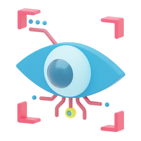 Iris Recognition  3D Icon