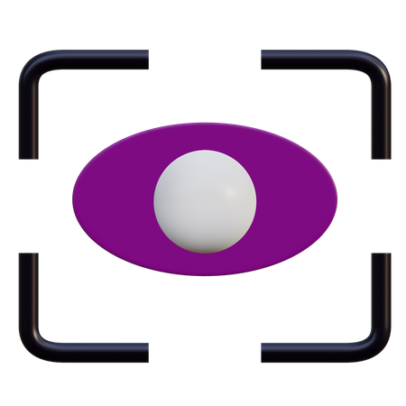 Iris Scanner  3D Icon