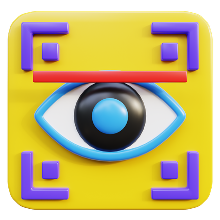 Iris-Scanner  3D Icon
