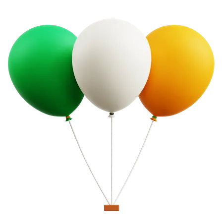 Irische Luftballons  3D Icon