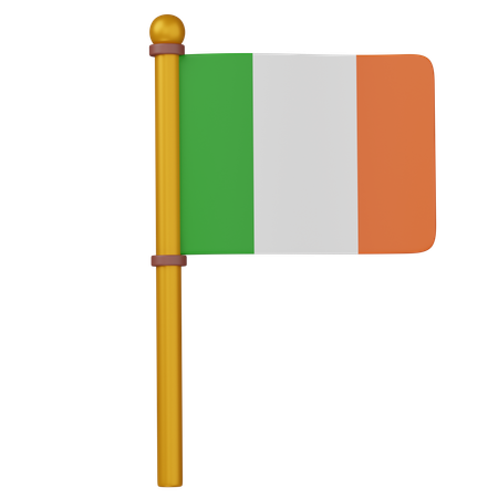 Irische Flagge  3D Icon