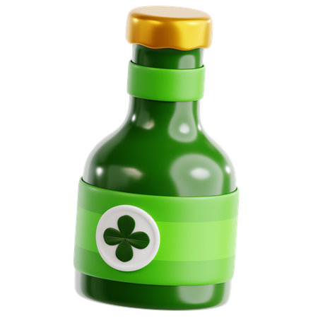 Irish Bottle  3D Icon