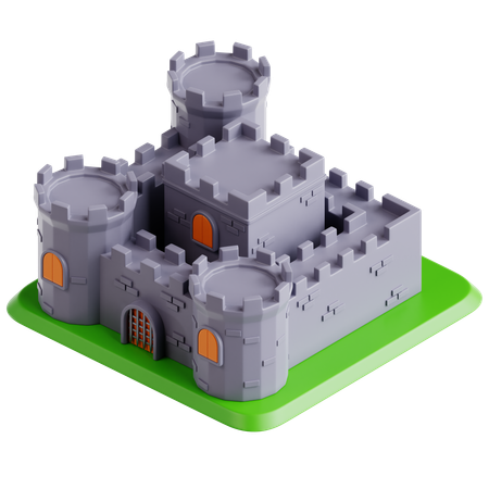 Irish Castle  3D Icon