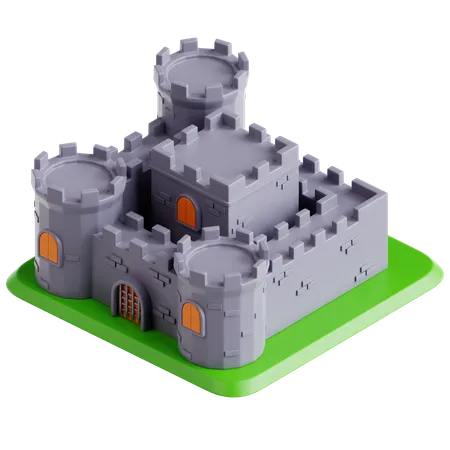 Irish Castle  3D Icon