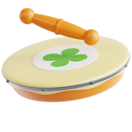 아일랜드 드럼  3D Icon