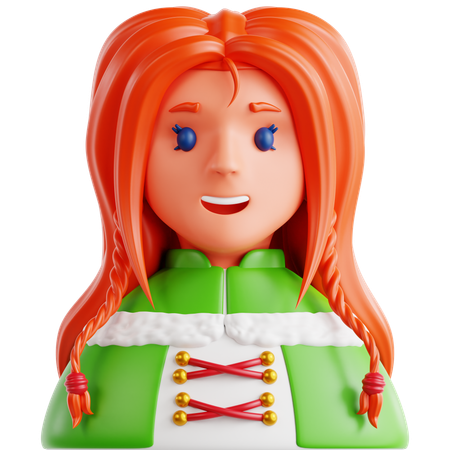 아일랜드 여자  3D Icon