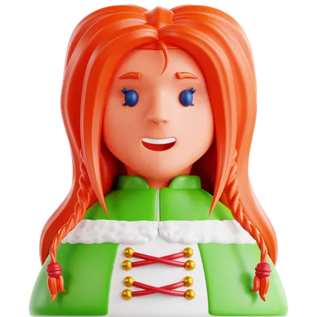 아일랜드 여자  3D Icon