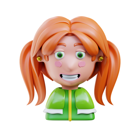 Irish Woman  3D Icon