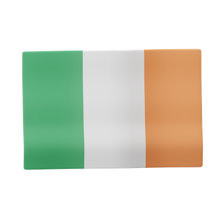 Irland Flagge  3D Icon