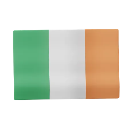 Irland Flagge  3D Icon