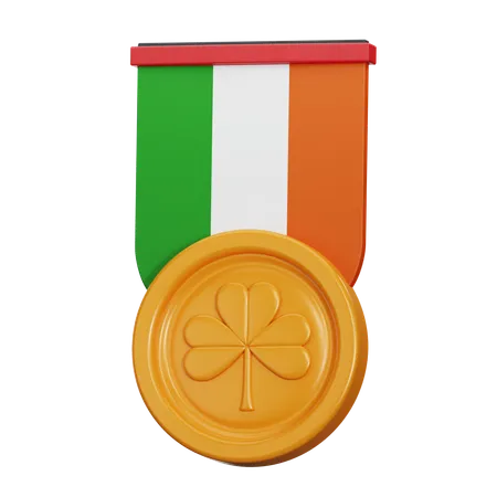 Médaille d'Irlande  3D Icon