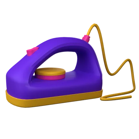 3 D Illustration Electric Iron Object 3D Icon