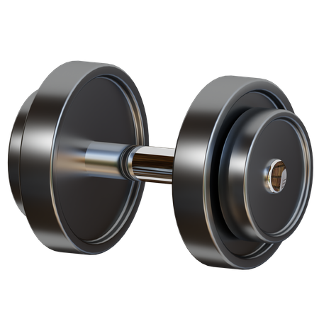 Iron Barbell  3D Icon